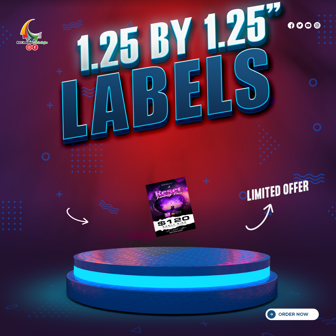 1.25 By 1.25 Inch Labels